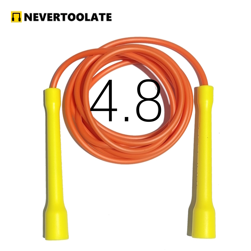 Langer CC-Griff, 15 cm, robust, bruchsicher, leicht zu halten, weiches PVC-Springseil für Anfänger, zum Überspringen, Freistil, Elevaten, Beuteln, Fitness