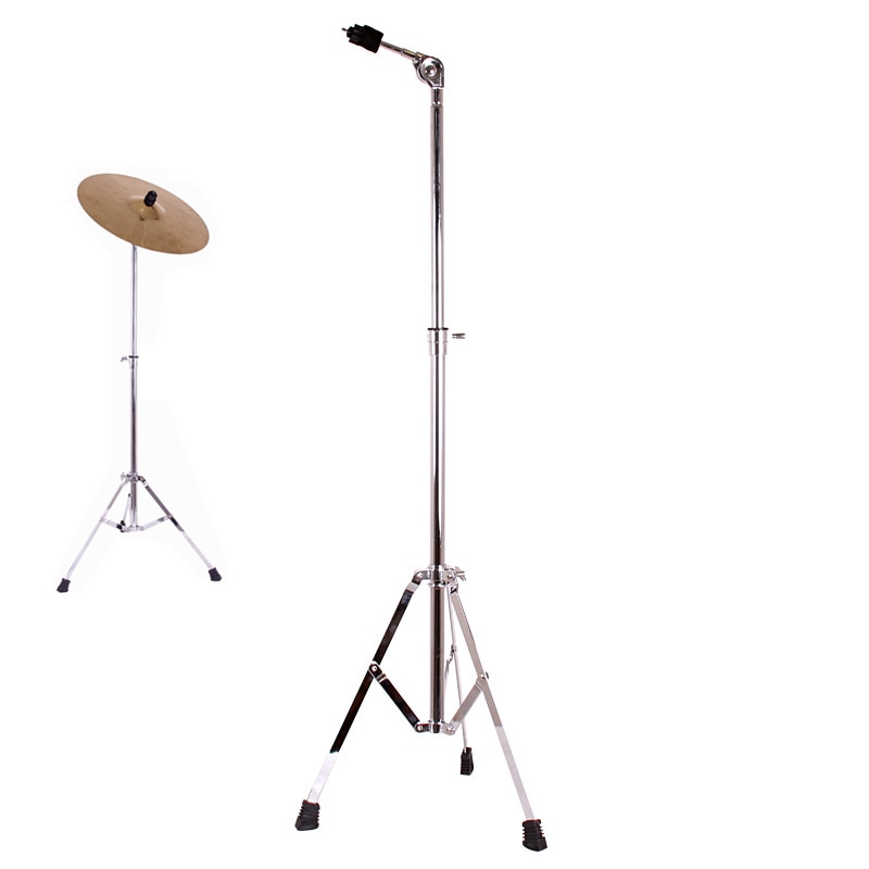 Full Metal Portable Adjustment Foldable Floor Cymbal Triangle-bracket Stand Holder Jazz Drum Sets Percussion