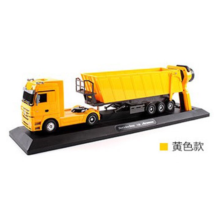 RC graafmachine speelgoed RC speelgoed Auto Lift Techniek auto Dumper Kantelen Winkelwagen Tip Vrachtwagen tractor Crawler Digger Model brinquedos: yellow  truck