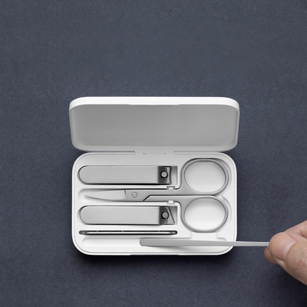 Xiaomi mijia manicure obcinacz robić paznokci Pedicure zestaw przenośny zestaw higieny podróży zestaw narzędzi robić cięcia paznokci ze stali nierdzewnej 5 sztuk/zestaw