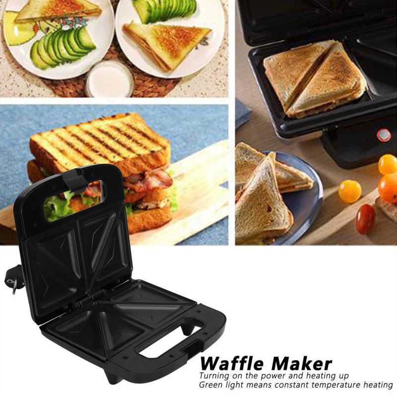 750W sándwich Waffle del fabricante de tostadora multifunción hogar desayuno máquina EU 220V electrodomésticos de cocina