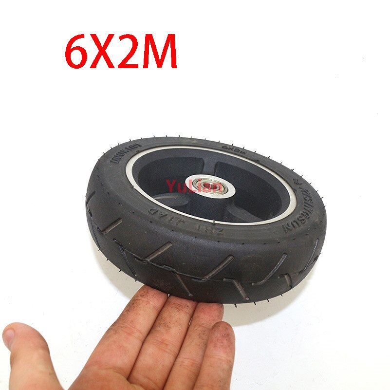 6 Inch Scooter wheel tire with hub Tube SetSize 6X2M tyre Electric Scooter Wheel Chair Truck Electric Scooter Pneumatic 6*2 tyre