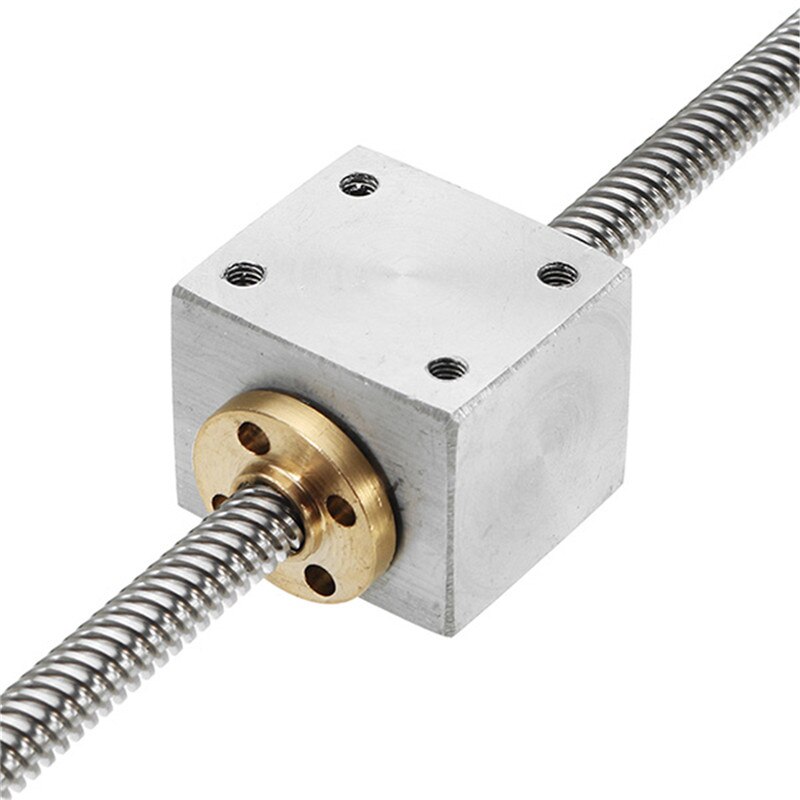 DANIU T8 400mm Lead Screw Set With Nut Housing Bracket Mounted Ball
