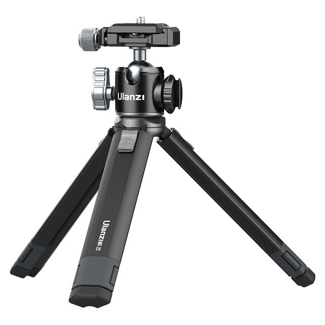 Ulanzi MT-24 U-80L Metal Table Tripod with Cold Shoe Microphone LED Light Extend Vlog Tripod for DSLR SLR Camera Phone Tripod: MT-24