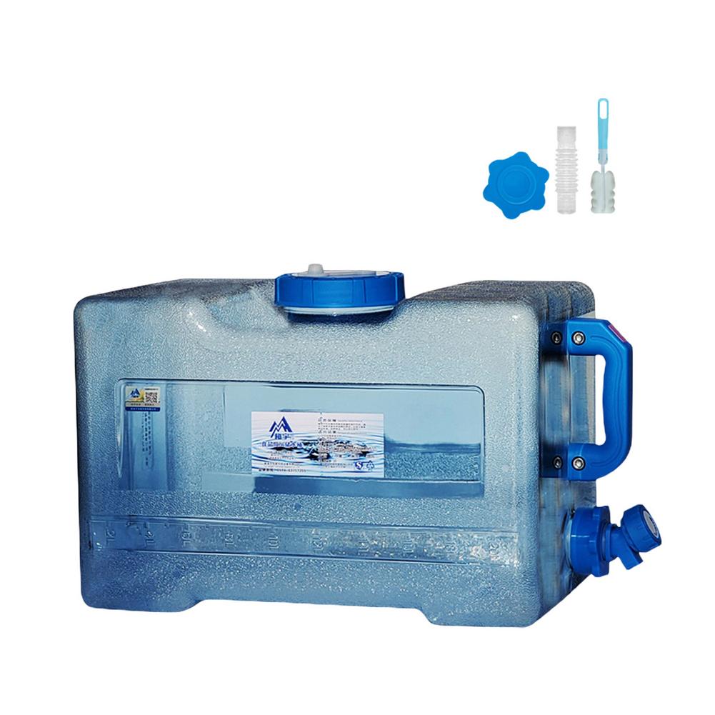 Behållare med 6l/8l/13l/18l kapacitet rent vatten hinkar med kran bärbara drivvattentankar för matlagning utomhus picknick camping: 18l