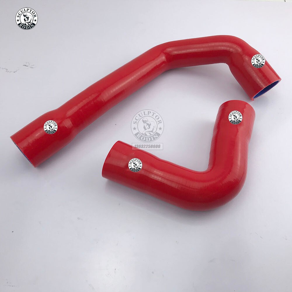 "Silikon Kühler Schlauch Bausätze FÜR BMW E39 (2Stck) verrotten/Blau/Schwarz: K8-141 rot
