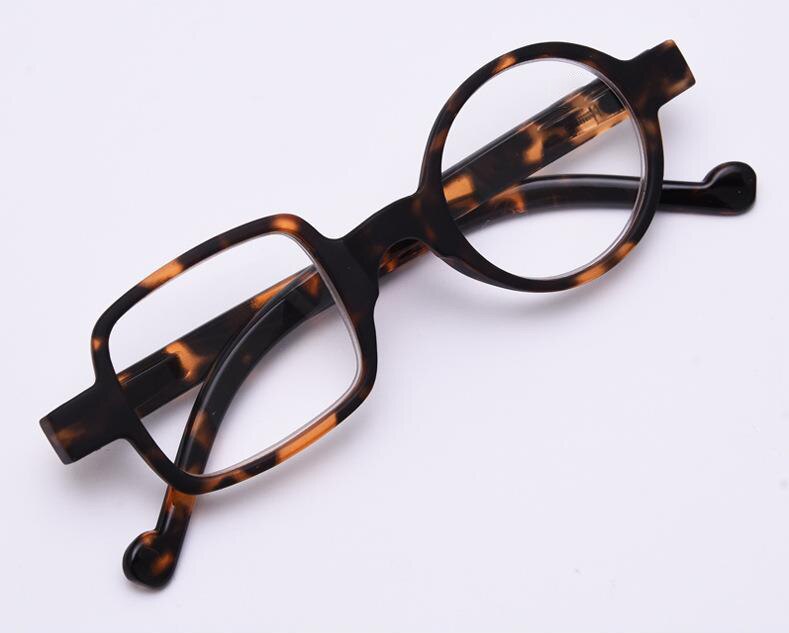 CUBOJUE Transparent Glasses Women Men Ultra-light Non-prescription Eyeglasses Frame One Round One Square Clear Lens: tortoise