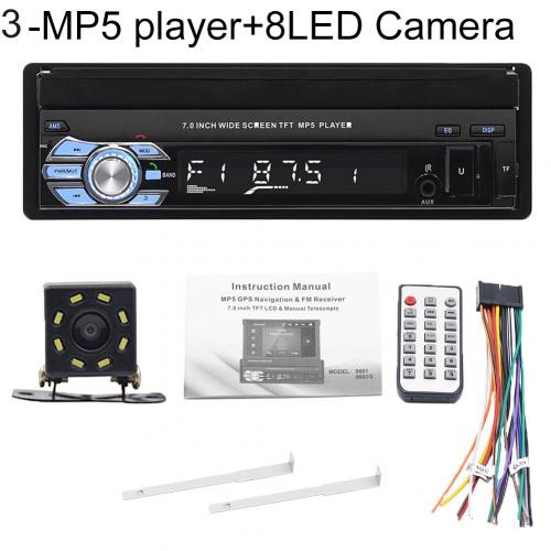 7'' SWM 9601G Upgraded Car Stereo MP5 Player AM FM Radio MP5/MP3 Player Black Car Electronics Bluetooth: 8LED Rear Camera