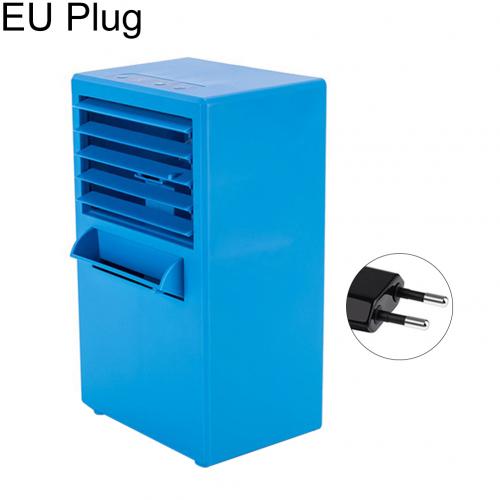 Mini bærbar 18w kraftig køling vindbord luftkøler luftfugter renser til hjemmekontor køretøj varmeisolering boks: Eu-stik blå