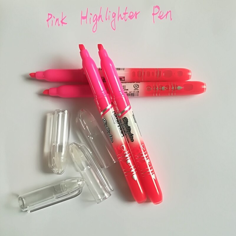 Stationery 4Pcs/set Highlighters Refillable Pastel Highlighter Pen Fluorescence Markers For Journaling School Office Supplies
