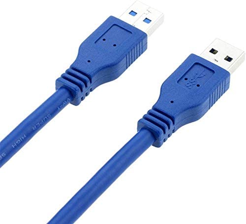 USB 3.0 A to A USB data cable, 5ft/1.5m high performance USB A male to male cable for data transfer, laptop cooler, printer, cam