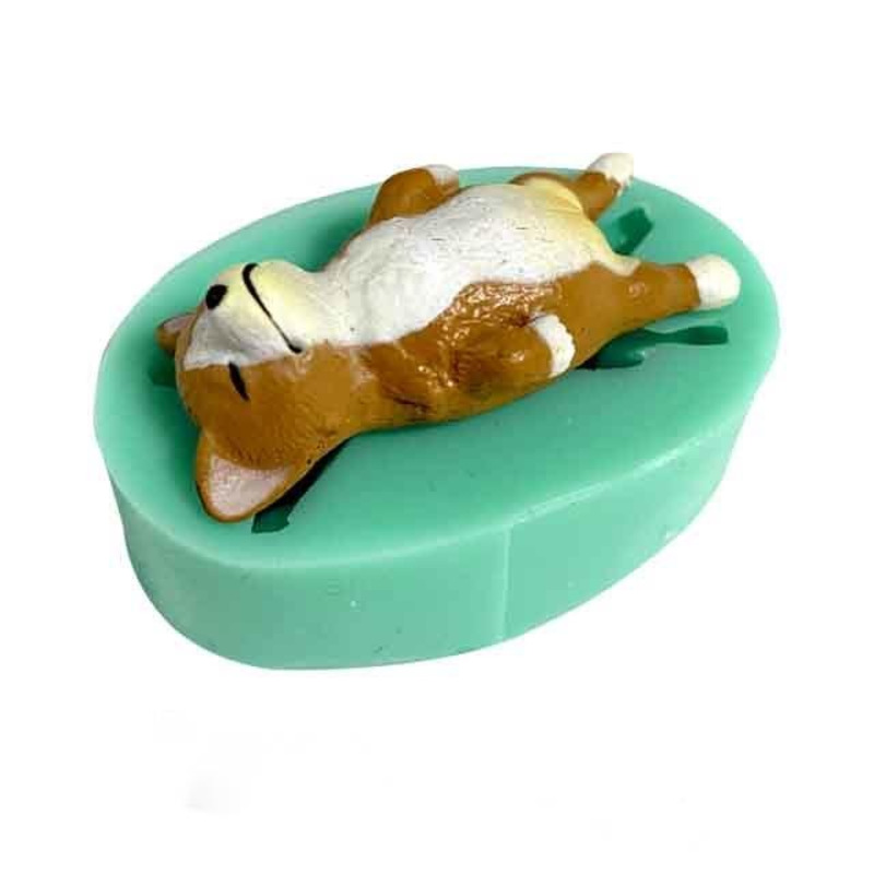 Corgi bulldog silikonfondantformar 13 hundar formar djurtårta dekorationsverktyg choklad dessert polymer lerform  f0661xg: F0675xm
