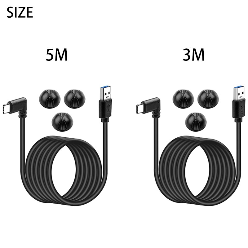 USB 3.0 to USB C Link Cable for Oculus Quest 2/Quest High Speed Data Transfer Function Extender for Oculus Quest VR