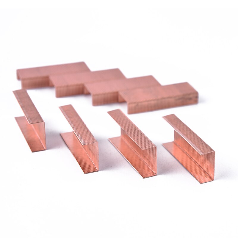 1000 Stks/partij Supply Rose Gold Nietjes Maat 12 # Nietjes Doos 24/6 Metalen Nietmachine Voor Nietmachines Office Home School Stationaire: Default Title