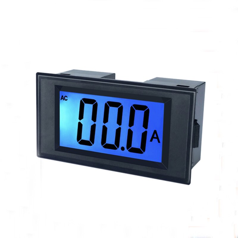 AC Digital Ammeter Amperemeter Amp 0-50A 100A 200A 250A Testing Meter Blue Backlight LCD Panel Display Meters