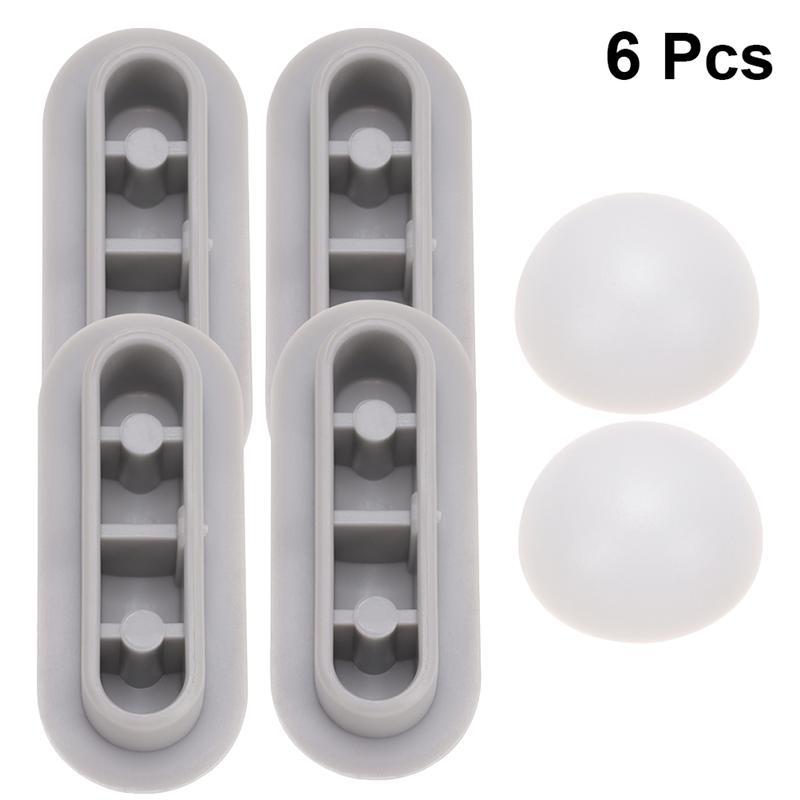 2 sztuk/4 sztuk/6 sztuk antypoślizgowa uszczelka deska klozetowa zderzak łazienka podnośnik zestaw zwiększyć wysokość deska sedesowa z tworzywa sztucznego deska klozetowa nasadka na sedes okładka: 4szt Pads 2 covers