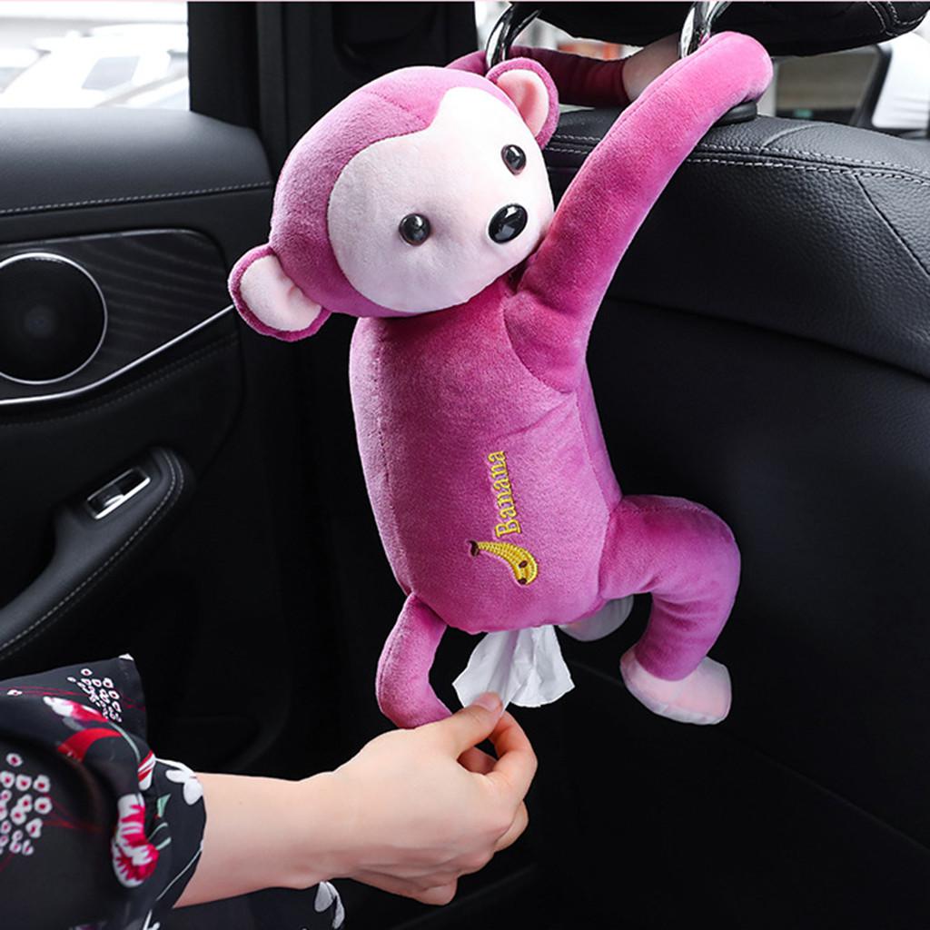 1pcs Useful Animal dolls Tissue Box Paper Napkin Holder Case Home Car Decor Car Use Cute Animal Doll Car Tissue Box B1: type1 PK
