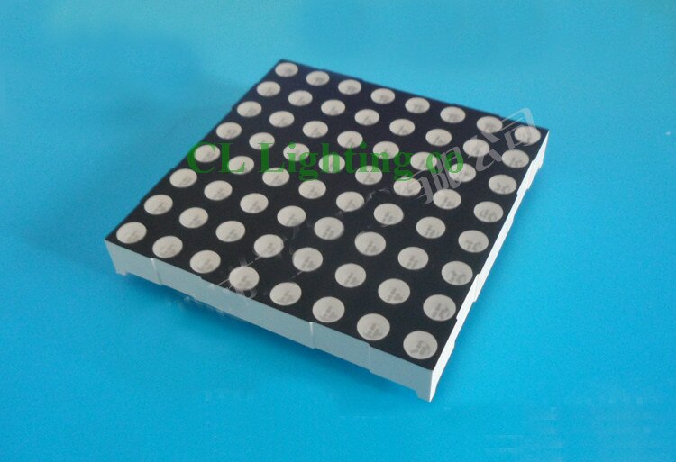 Ultra Bright 8x8 LED Dot Matrix Display 4.8mm Diameter CA Anode Red P6 semi-outdoor digital tube