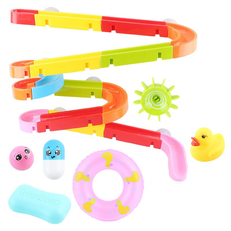 QWZ Baby Bad Spielzeug Saugnapf Marmor Rennen Umlaufbahnen Track Kinder Badezimmer Badewanne Spielen Wasser Spielzeug Dusche Spiele Schwimmen Pool werkzeuge: 1095 without box