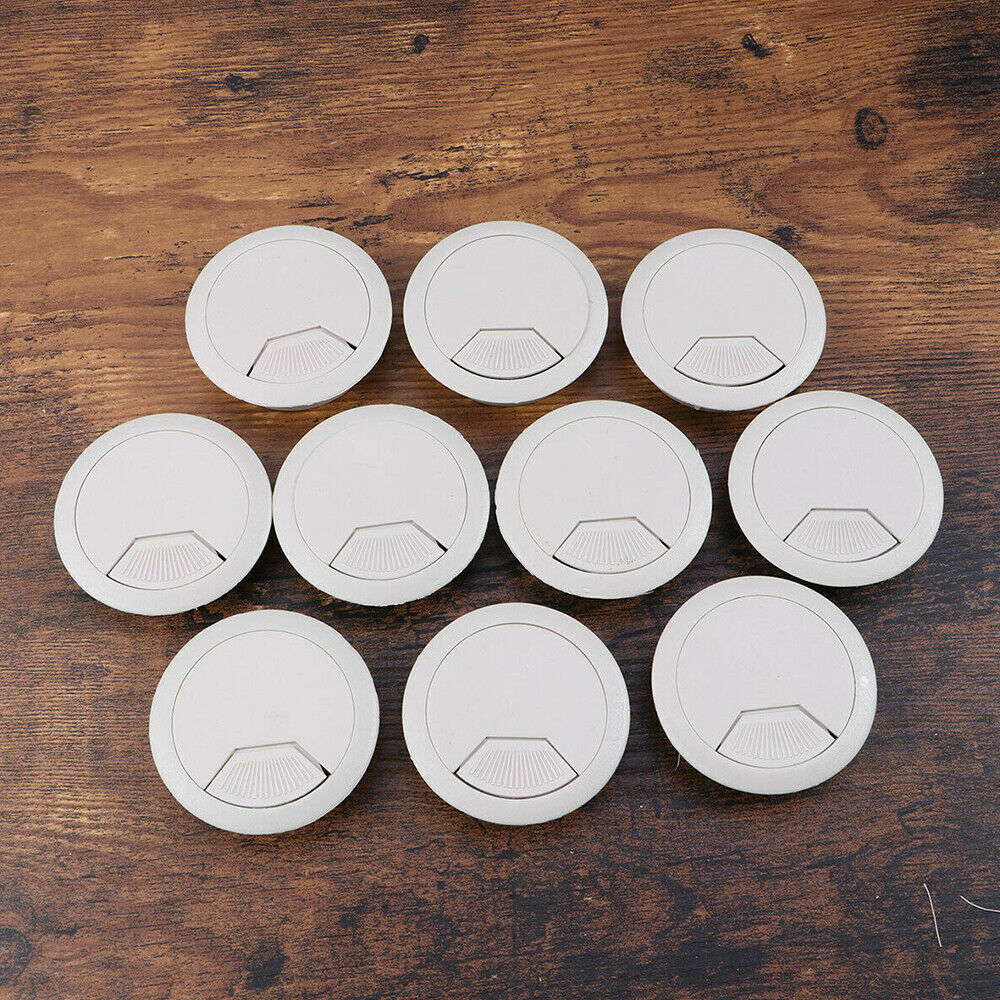 20Pcs Plastic Computer Bureau Tafel Grommet Kabel Poort Draad Gat Cover 50Mm Draad Opbergrek meubels Hardware
