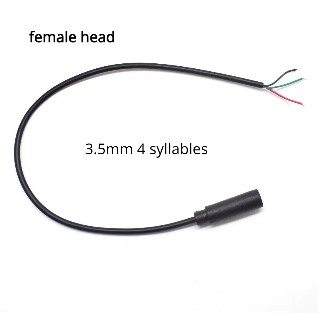 Lydkabel 2.5mm 3.5mm hannplugg/hunnplugg til bar ledning åpen ende ts mono /3- polet /4- polet trrs stereoplugg jack-kontakt: Blå / Under 5 stk