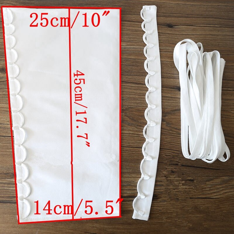 3 stk sæt satin korset kit lynlås udskiftning brudekjole farver tilbage snøre tjm 9221