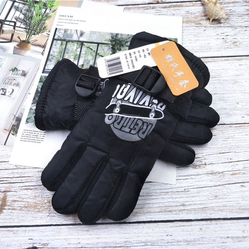 Guantes de invierno para niños, guantes impermeables para Snowboard, guantes para niños, mitones para el exterior