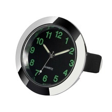 1pc Car Clock Quartz Analog Silver Chrome Metal With double-sided tape