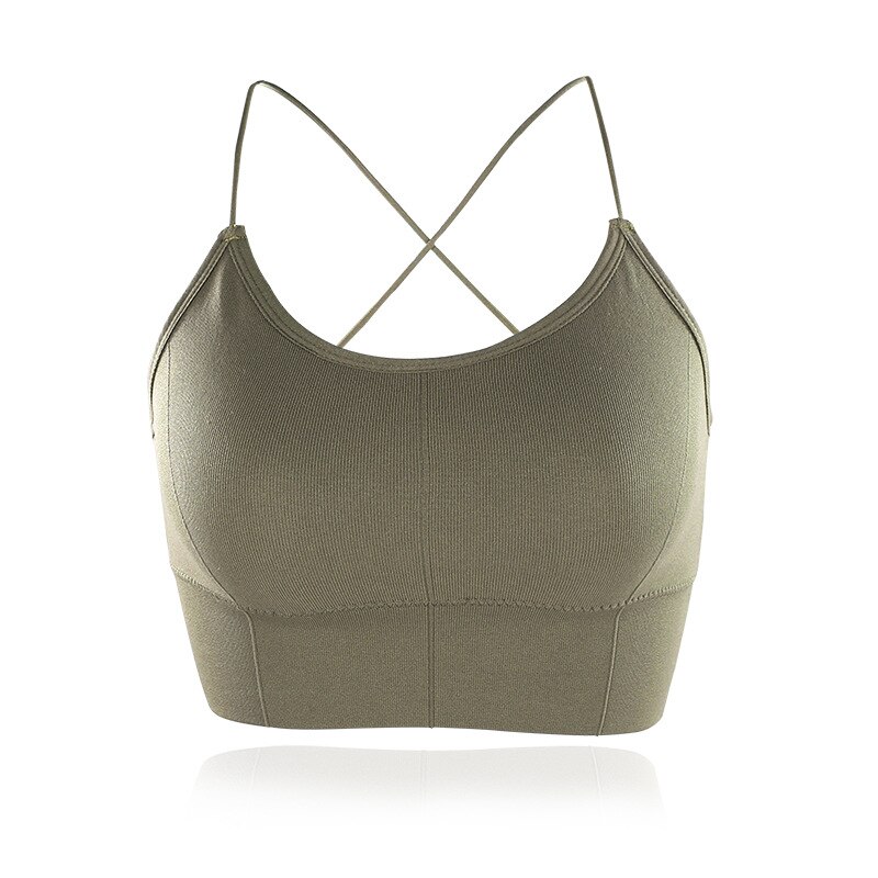 Sujetador deportivo para mujer, Tops de gimnasio para Fitness, ropa interior acolchada, camisetas sin mangas para entrenamiento, ropa de calle de ocio, chaleco de entrenamiento para correr: 3