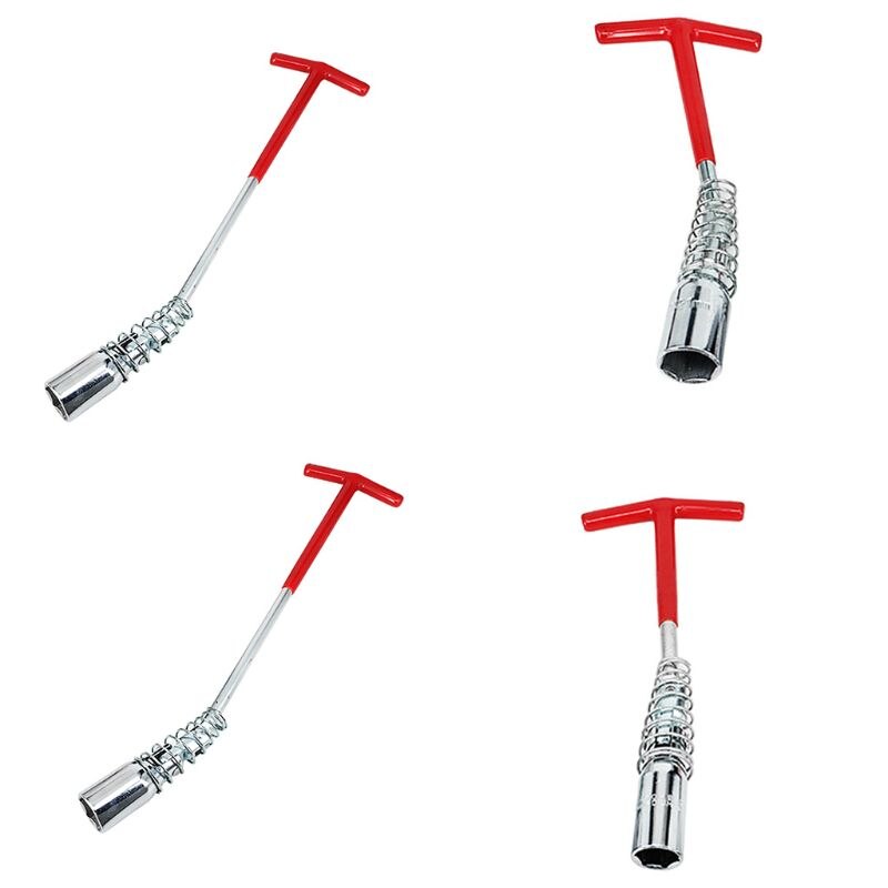 Remover Installer T-Handle Universal Joint Spark Plug Socket Wrench Automobile 85WF
