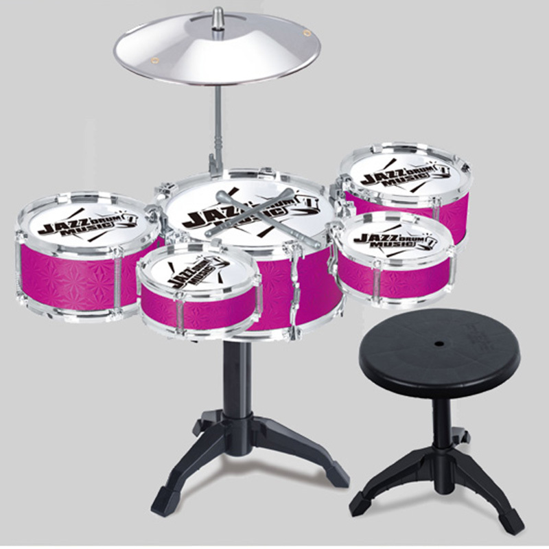 Stor simulering 5 tromme jazz tromme krakk stol populær elektronisk musikkinstrument tilfeldig farge