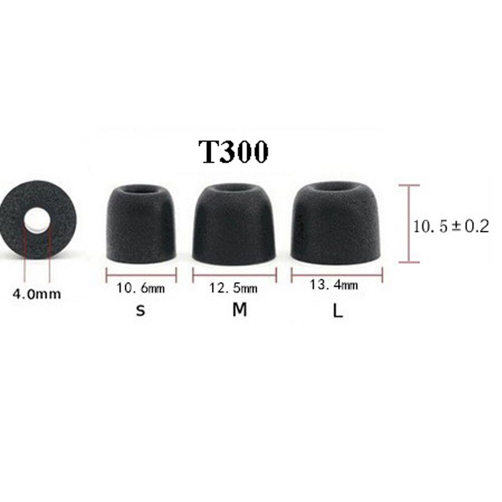 2pcs Earplug Earphone tips Noise Isolating Foam Sponge Earpads for headphones T300 Caliber Headset Accessories