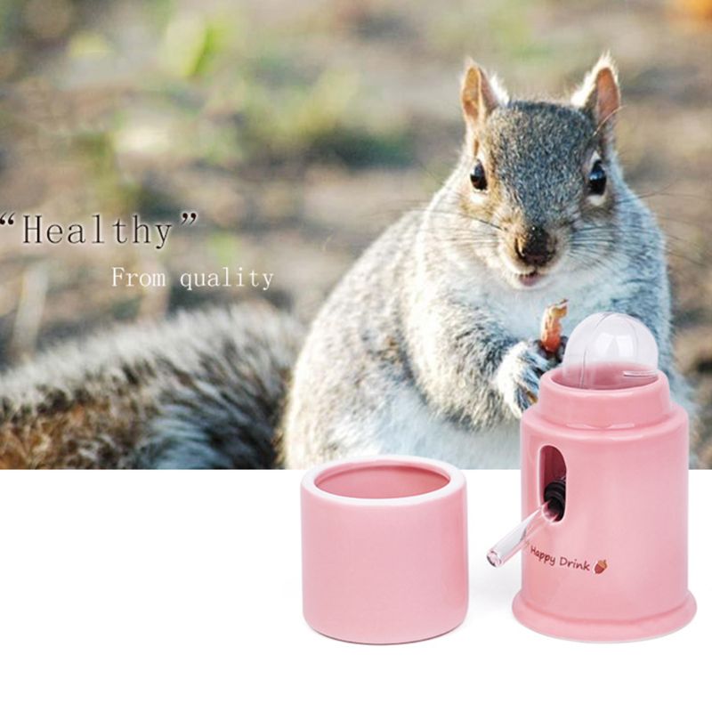 Kjæledyrdispenser base hytte keramikk smådyr hamster vannmaterflaskeholder uten drikker