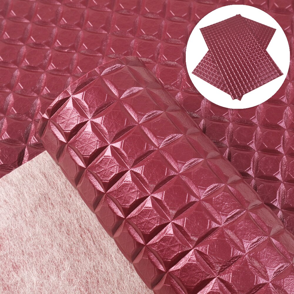 20*34cm couleur unie perle Plaid bosse Texture Faux cuir pour faire à la main boucle d'oreille sac à main événements à la maison, 1Yc6843: 1085626004
