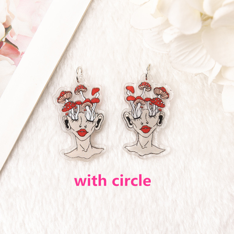 Kitsune-Breloques Grenouille, Pièce Plus Lente, Crâne, Aucun pour Boucle d'Oreille, Porte-clés, Pendentif, Collier, Bricolage, Exécutif, 6Pcs: Rhodium plaqué