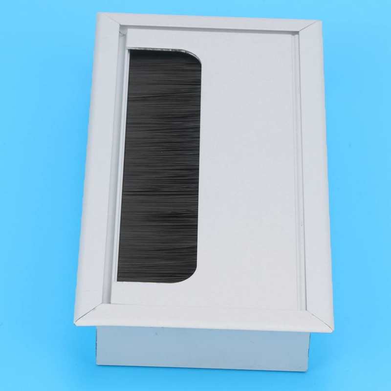 Desk Cable Wire Grommet Computer Desk Cord Grommet Cable Hole Cover Oraganizer for Office Home 80x160mm