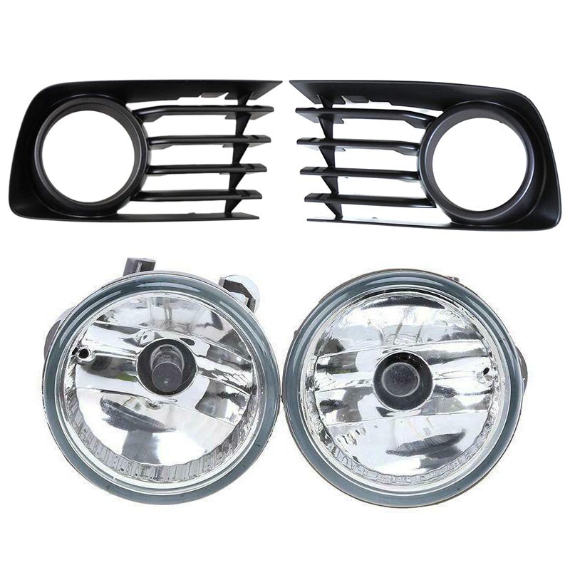 1 Par Carro Frente Bumper Luzes de Nevoeiro Montagem Condução Lâmpada