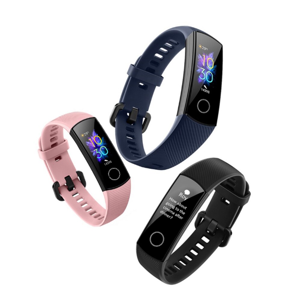 Original Huawei Honor Band 5 Fitness Smart Bracelet Heart Rate Monitoring 5ATM Waterproof Swim Bluetooth 4.2 Smart Wristwatch