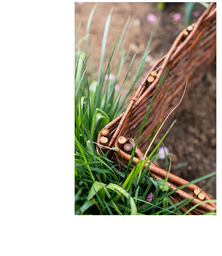 outdoor decor handcrafted wicker fence