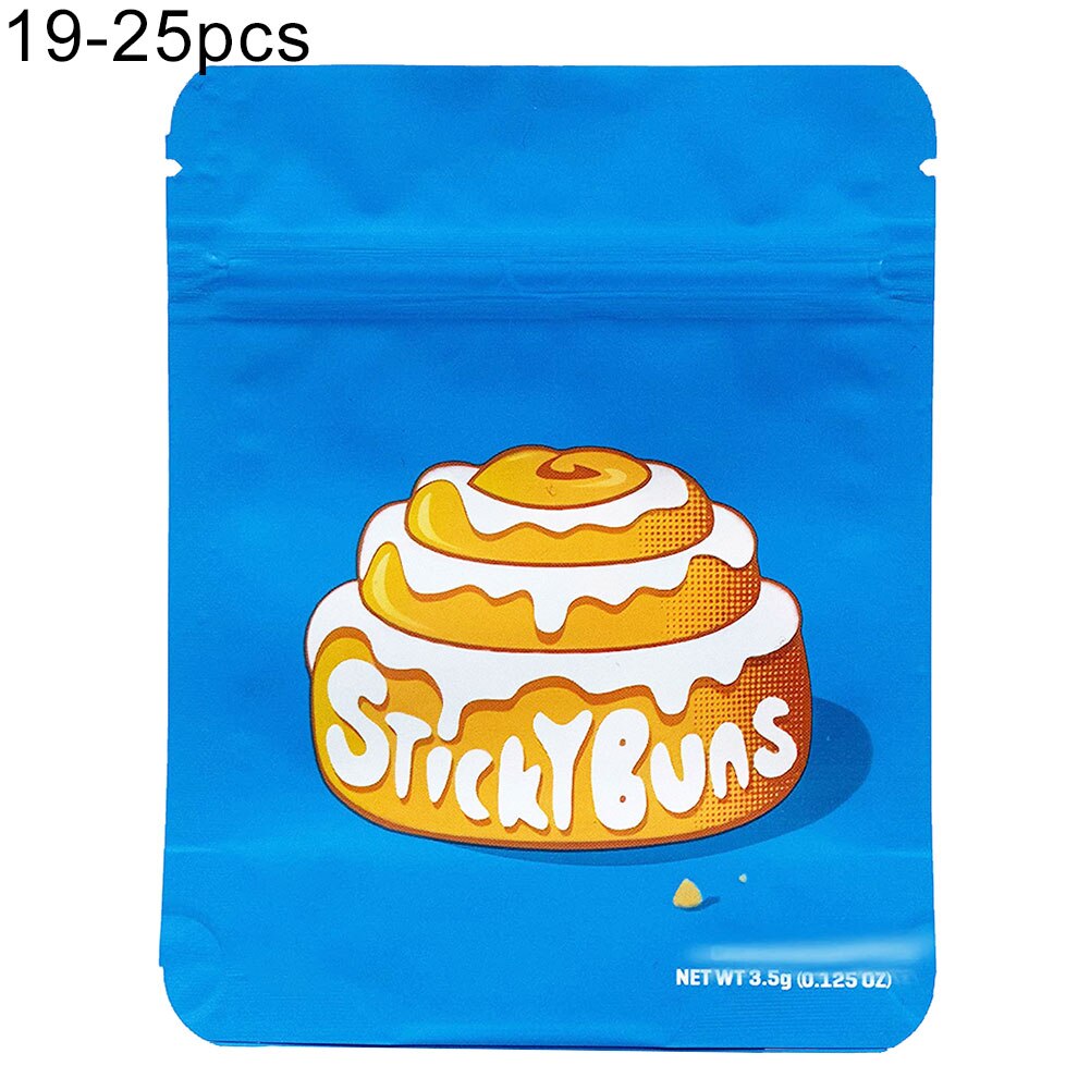 25 stuks letters print voedsel koekje opbergzakken zelfklevende zakjes plastic ziplock zakken dikke zakken verpakkingszakken zak: 19