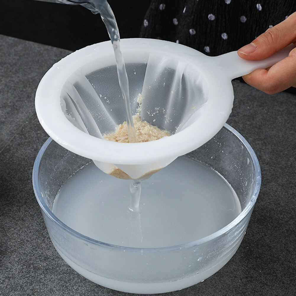 Mesh Kitchen Ultra-fine Mesh Strainer Kitchen Nylon Mesh Filter Spoon For Suitable For Soy Milk Coffee Filter Spoon For Soy Milk