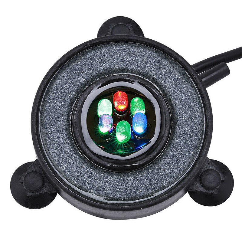 Submersible Underwater Fish Tank Light Color Changing LED Air Light Aquarium Air Bubble 6pcs Lamp Making Oxygen for Fish Tank