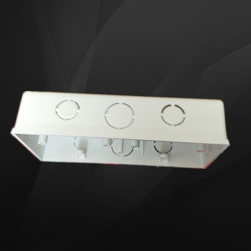 2pcs Wall Surface Mounted Switch Box Double Bottom Wire Box 86 Type Socket 2-Gang Tube Box 172*86*40mm
