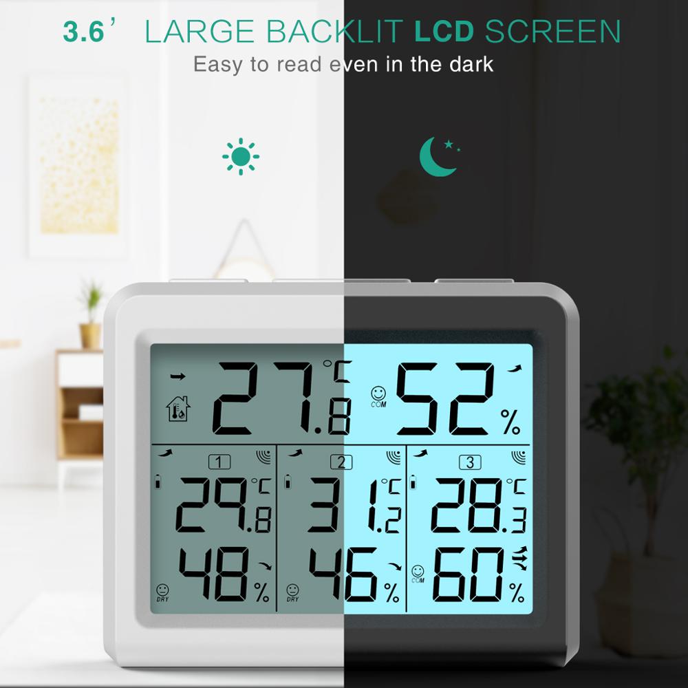 Capteur de température intérieur LCD numérique, hygromètre Therye
