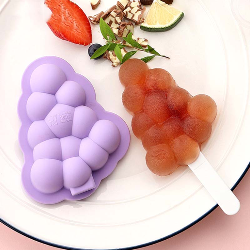 Molde de helado de silicona para el hogar, base para el hogar, modelo de helado, molde para paletas de fruta