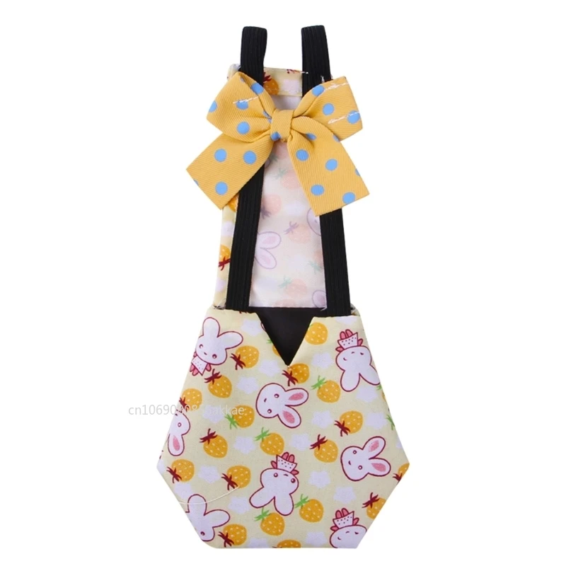 Fralda de frango à prova d'água, roupas para animais de estimação, pato, reutilizável, respirável, fantasia de aves, fraldas com decoração de laço para gansos, galinhas