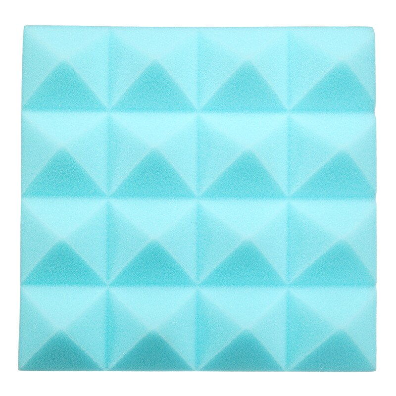 25 x 25 x 5cm akustisk kile lydisolering studio skum fliser pyramide super lydisolering lydisolering studie skum