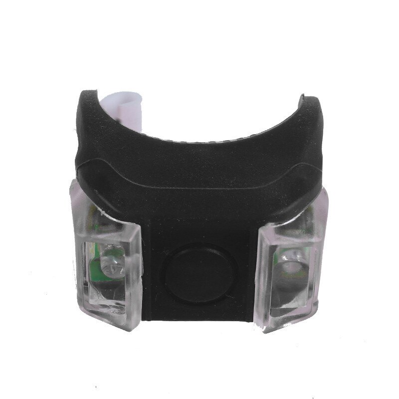 Silicone Bicycle Safety Lighting Led Light Lamp Flashlight Bike RdNight riding Cycling lighting warning Led Light#60: Black