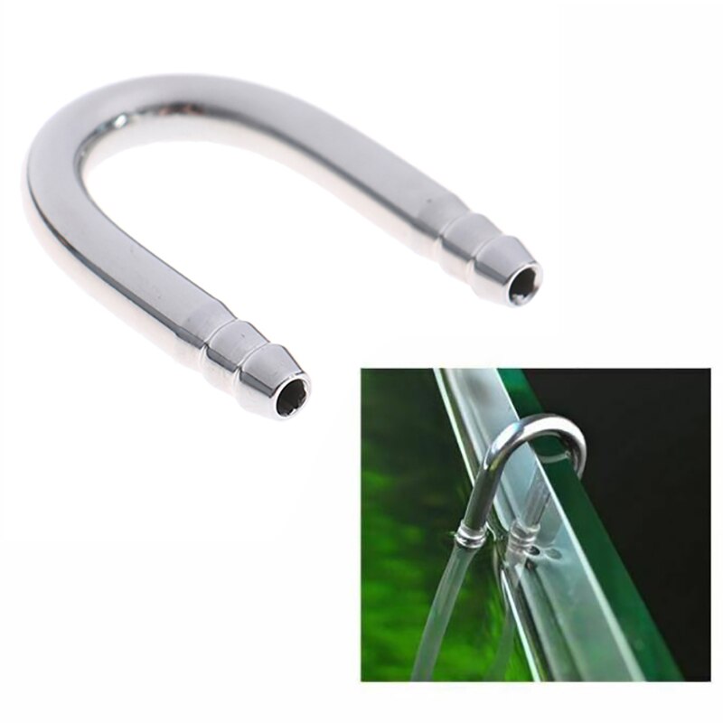 1 pc u-vormige connectoren beluchter zuurstofpomp  co2 systeemaccessoires voor aquarium vis tank luchtslang 4-5mm binnendiameter