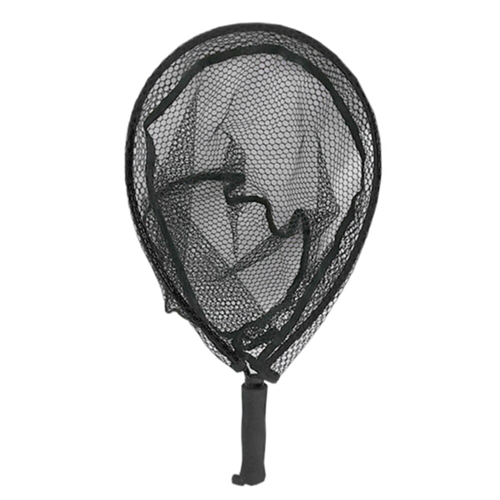 Fishing Net Non-slip Aluminum Alloy Pole Landing Fishing Net for Catching Fishes JAN88: Black